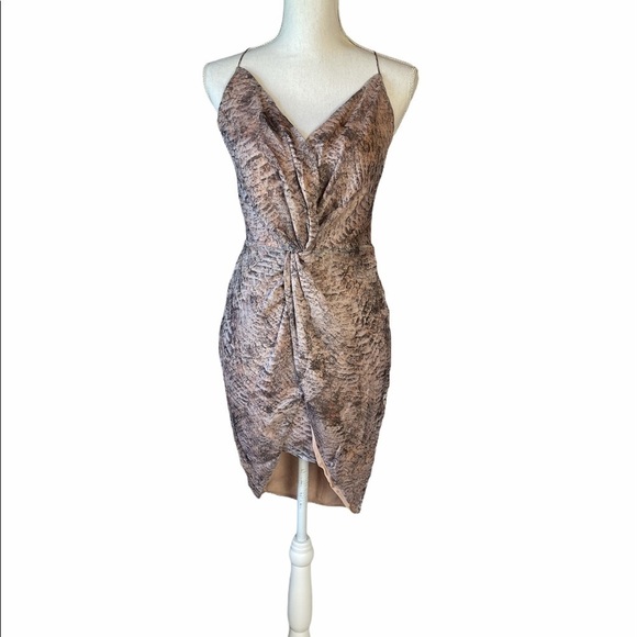THE JETSET DIARIES BASILISK SNAKE PRINT MINI DRESS - Picture 4 of 12